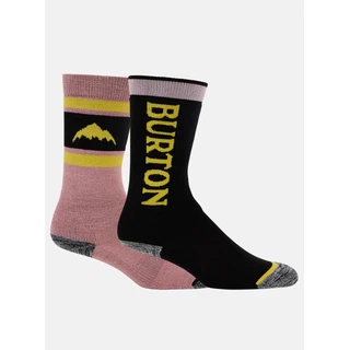 Dziecięce Skarpety Snowboardowe Burton Weekend Midweight 2-Pack (Powder Blush) FW25