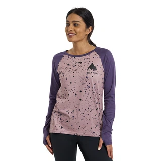 Damska Bielizna Aktywna Burton Roadie Tech Tee (Elderberry Spatter/Violet Halo) FW23