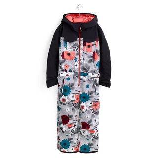Dziewczęcy Kombinezon Snowboardowy Burton Game One Piece (True Black/Halftone Floral) FW22