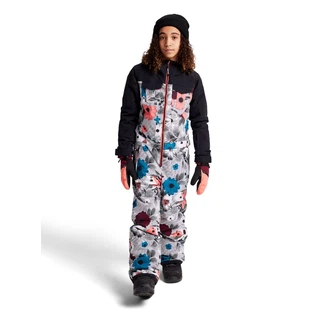 Dziewczęcy Kombinezon Snowboardowy Burton Game One Piece (True Black/Halftone Floral) FW22