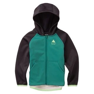 Dziecięca Bluza Aktywna Burton TD Crown Weatherproof FZ (True Black/Antique Green) SS21