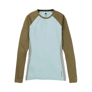 Damska Bielizna Aktywna Burton Midweight X Crew (Martini Olive/Ether Blue) FW21