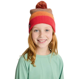 Dziecięca Czapka Zimowa Burton Fleece-Lined Pom (Fiesta Red Multi) FW26