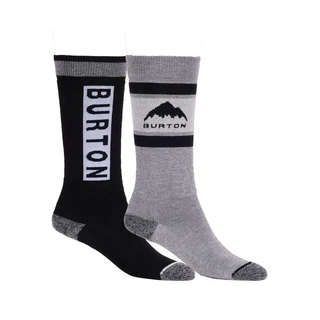 Dziecięce Skarpety Snowboardowe Burton Weekend Midweight 2-Pack (True Black) FW26