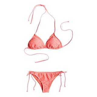 Bikini Roxy Tiki Tri / Tie Side Surfer (Sunkissed Coral)
