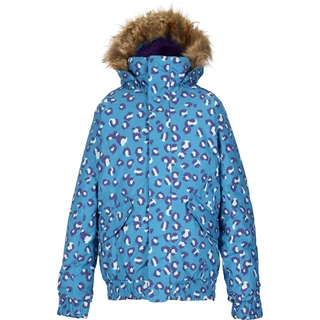 Dziecięca kurtka Burton Girls Twist Bomber (Antidote Cray Cray Leopard Print)