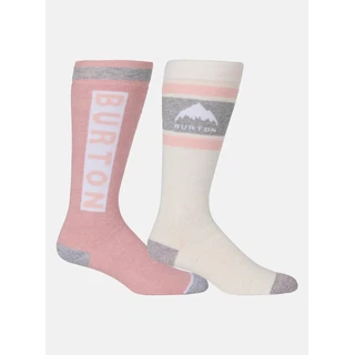 Damskie Skarpety Snowboardowe Burton Weekend Midweight 2-Pack (Stout White) FW26
