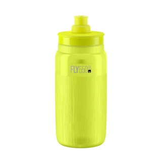 Bidon Elite Fly Tex 550ml (Yellow Fluo/Grey Logo)