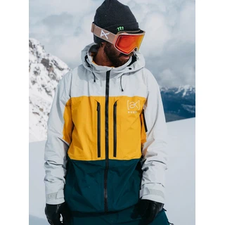 Kurtka Snowboardowa Burton AK GORE-TEX 2L Swash (Gray Cloud/Golden Rod/Deep Emerald) FW25