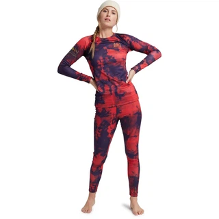 Damskie Spodnie Aktywne Burton AK Helium Power Grid (Hibiscus Pink/Cloud Marble) FW21