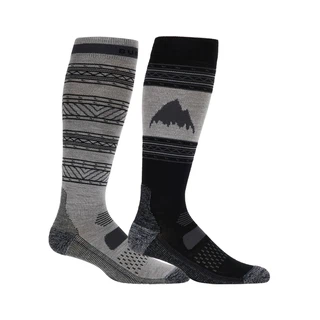 Skarpety Snowboardowe Burton Performance Lightweight 2-Pack (True Black) FW26