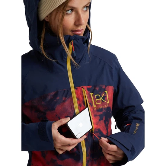 Damska Kurtka Snowboardowa Burton AK GORE-TEX Embark (Hibiscus Pink Cloud Marble/Dress Blueo) FW21_4