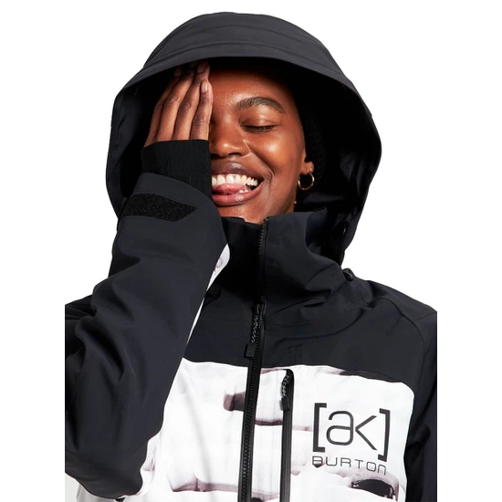 Damska Kurtka Snowboardowa Burton AK GORE-TEX Embark (True Black/Powder Pillows) FW22_5
