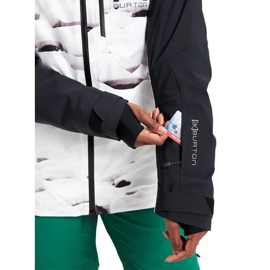 Damska Kurtka Snowboardowa Burton AK GORE-TEX Embark (True Black/Powder Pillows) FW22_6