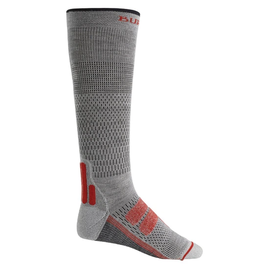 Skarpety Snowboardowe Burton Performance + Ultralight Compression (Gray Heather) FW23_1