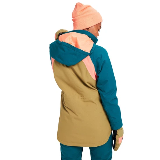 Damska Kurtka Snowboardowa Burton Prowess (Shaded Spruce/Martini Olive/Persimmon) FW22_4