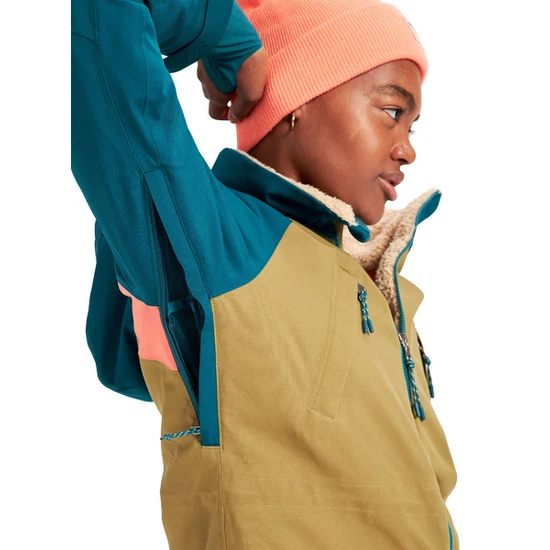 Damska Kurtka Snowboardowa Burton Prowess (Shaded Spruce/Martini Olive/Persimmon) FW22_6