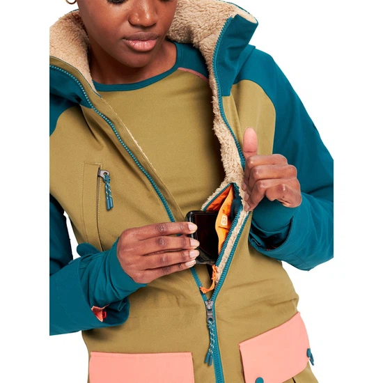 Damska Kurtka Snowboardowa Burton Prowess (Shaded Spruce/Martini Olive/Persimmon) FW22_8