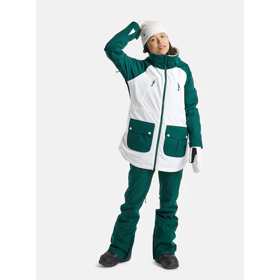 Damska Kurtka Snowboardowa Burton Prowess (Botanical Garden/Stout White) FW23_8 thumbnail