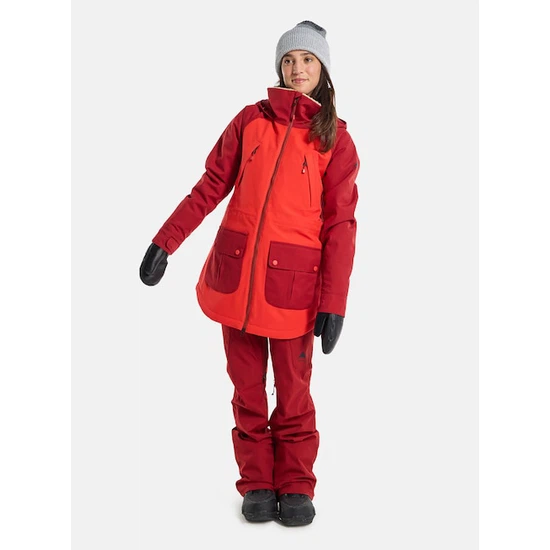 Damska Kurtka Snowboardowa Burton Prowess (Tomato/Sun Dried Tomato) FW23_8