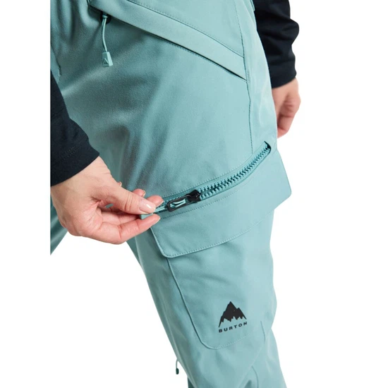 Damskie Spodnie Snowboardowe Burton Gloria Insulated (Rock Lichen) FW24_5