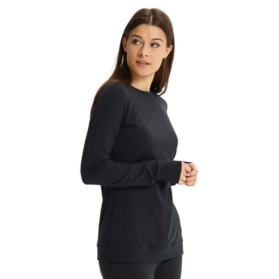 Damska Bielizna Aktywna Burton Midweight Crew (True Black) FW24_1 thumbnail