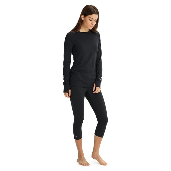 Damska Bielizna Aktywna Burton Midweight Crew (True Black) FW24_3 thumbnail