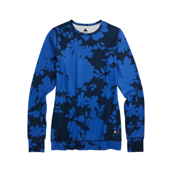 Damska Bielizna Aktywna Burton Midweight Crew (Amparo Blue Camellia) FW23_1