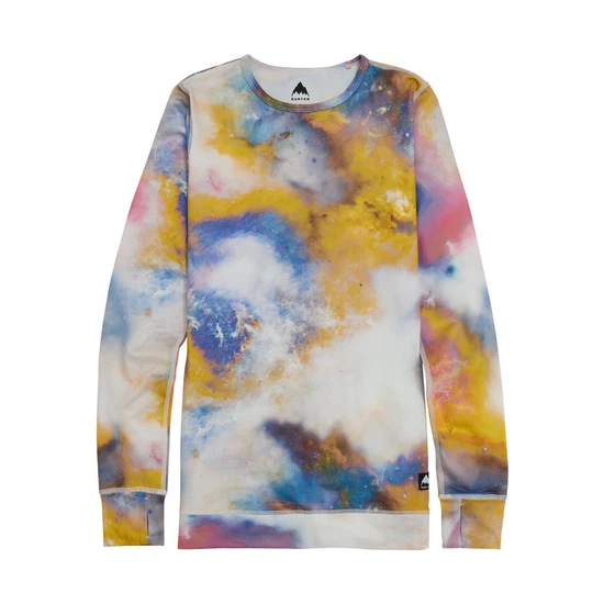 Damska Bielizna Aktywna Burton Midweight Crew (Stout White Voyager) FW24_3