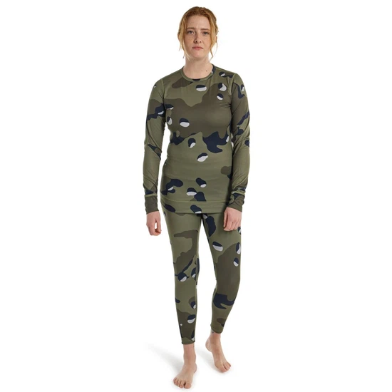 Damska Bielizna Aktywna Burton Midweight Crew (Forest Moss Cookie Camo) FW24_3 thumbnail