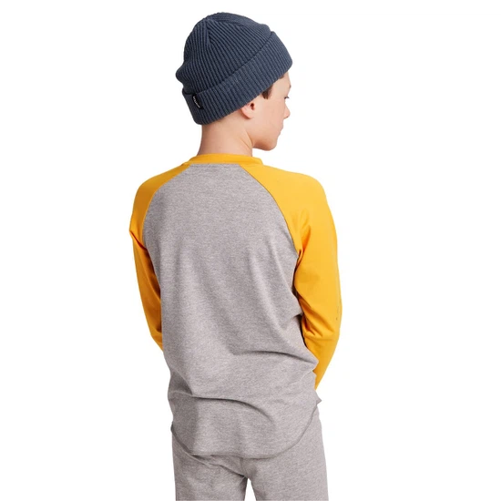 Dziecięca Bielizna Aktywna Burton Tech Tee (Gray Heather/Cadmium Yellow) FW22_4 thumbnail