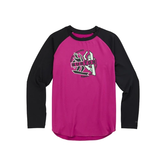 Dziecięca Bielizna Aktywna Burton Tech Tee (True Black/Vivid Viola) FW23_1