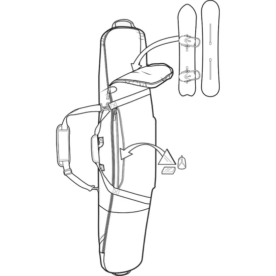 Pokrowiec Burton Gig Bag (Sediment) FW24_2 thumbnail
