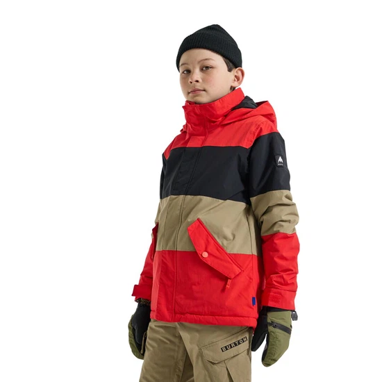Chłopięca Kurtka Snowboardowa Burton Symbol (Tomato/True Black/Kelp) FW24_1