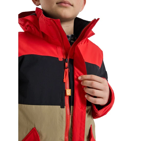 Chłopięca Kurtka Snowboardowa Burton Symbol (Tomato/True Black/Kelp) FW24_5 thumbnail