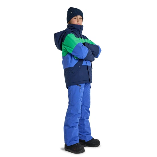 Chłopięca Kurtka Snowboardowa Burton Symbol (Dress Blue/Galaxy Green/Amparo Blue) FW24_3
