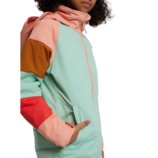 Dziewczęca Kurtka Snowboardowa Burton Hart (Faded Jade/Pink Dahlia) FW21_6 thumbnail