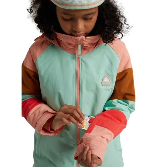 Dziewczęca Kurtka Snowboardowa Burton Hart (Faded Jade/Pink Dahlia) FW21_8 thumbnail