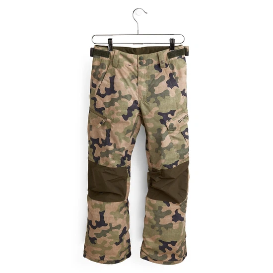 Chłopięce Spodnie Snowboardowe Burton Exile Cargo (Martini Olive Terra Camo/Forest Night) FW22_1