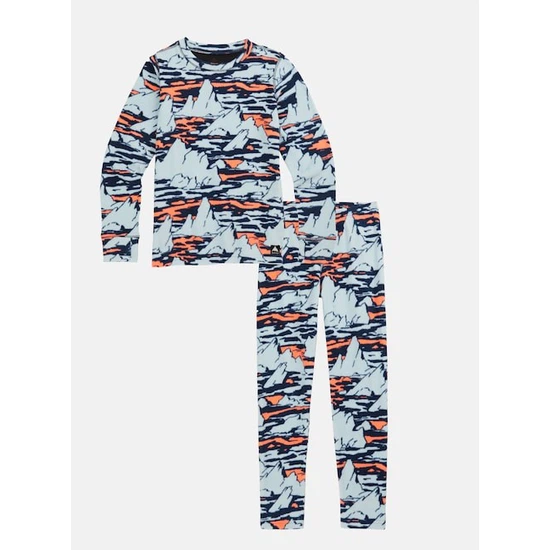 Dziecięca Bielizna Aktywna Burton Fleece Set (Ballad Blue Summit) FW23_1