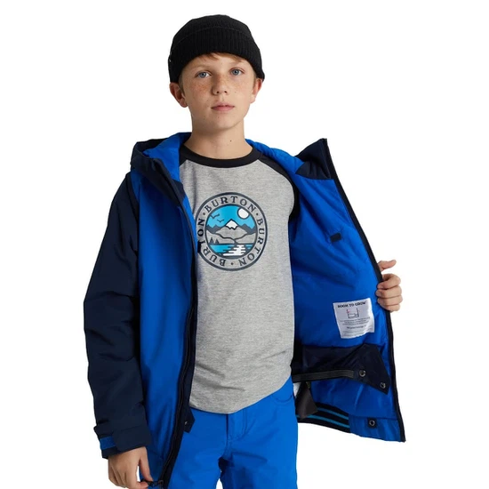 Chłopięca Kurtka Snowboardowa Burton Game Day (Lapis Blue) FW21_3 thumbnail