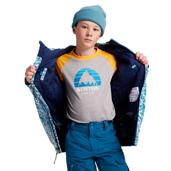 Chłopięca Kurtka Snowboardowa Burton Game Day (Blue Blotto Trees) FW22_9 thumbnail