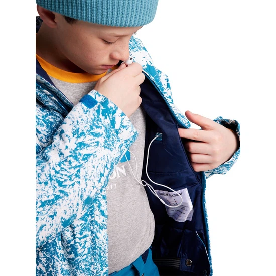 Chłopięca Kurtka Snowboardowa Burton Game Day (Blue Blotto Trees) FW22_8 thumbnail