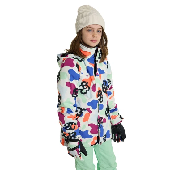 Dziewczęca Kurtka Snowboardowa Burton Elodie (Flora Mirage) FW23_1