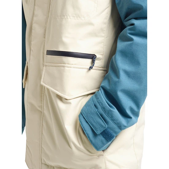 Kurtka Snowboardowa Burton Covert Slim (Almond Milk/Storm Blue Ripstop) FW20_8