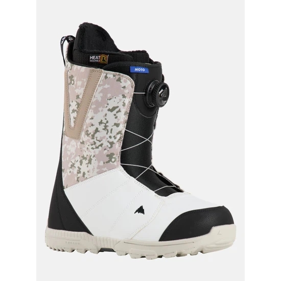 Buty Snowboardowe Burton Moto Boa (Black / White / Snowflake) FW25_1
