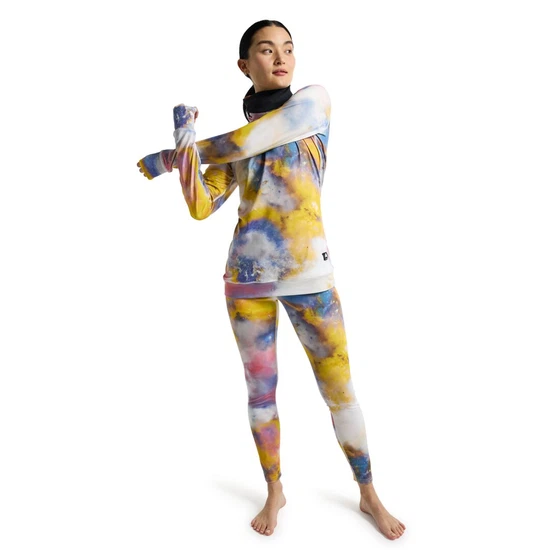 Damska Bielizna Aktywna Burton Midweight Long Neck (Stout White Voyager) FW24_3 thumbnail