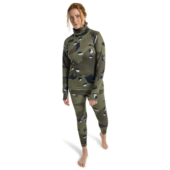 Damska Bielizna Aktywna Burton Midweight Long Neck (Forest Moss Cookie Camo) FW24_3