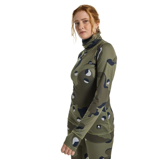 Damska Bielizna Aktywna Burton Midweight Long Neck (Forest Moss Cookie Camo) FW24_1 thumbnail