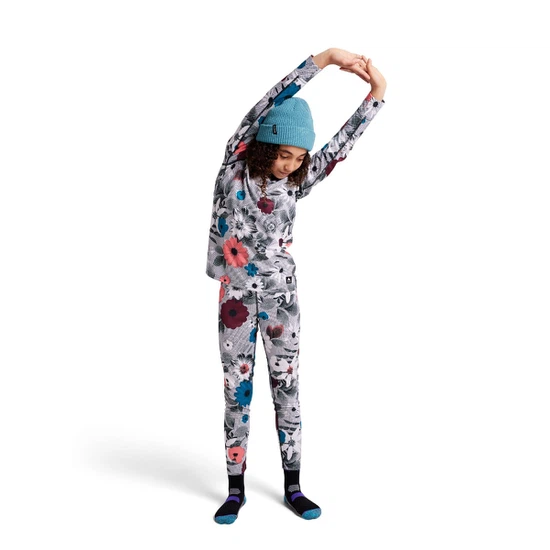 Dziecięca Bielizna Aktywna Burton Lightweight Set (Halftone Floral) FW22_2